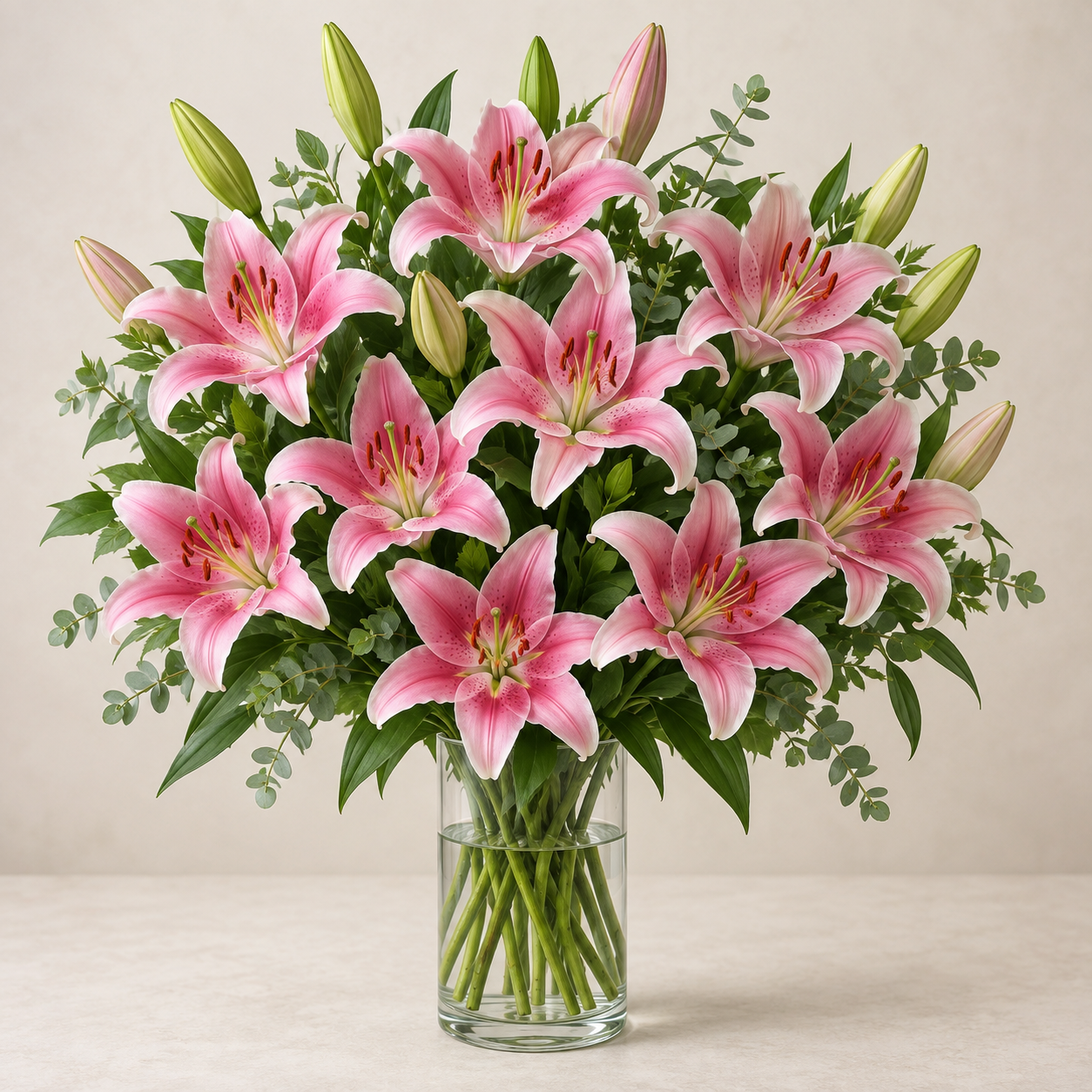 Pink Lilies
